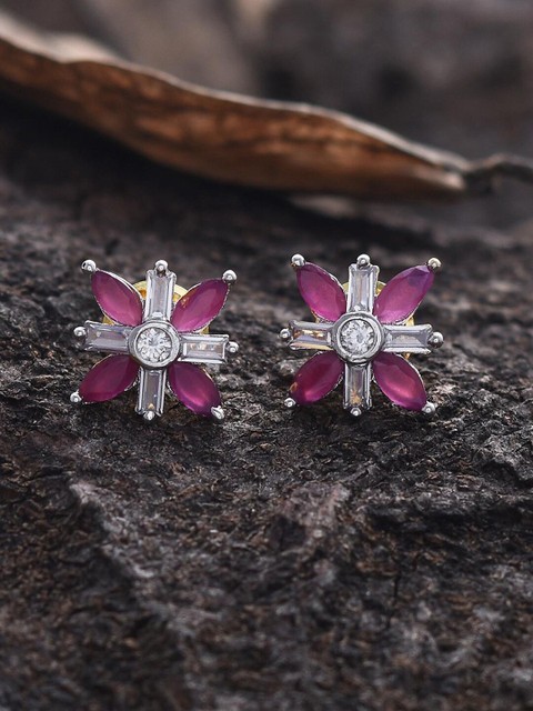 

Tistabene Red Contemporary Studs Earrings