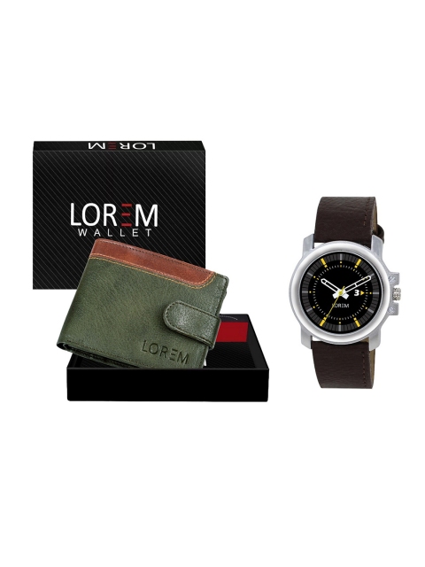 

FERRIZZO Men Green & Brown Accessory Gift Set