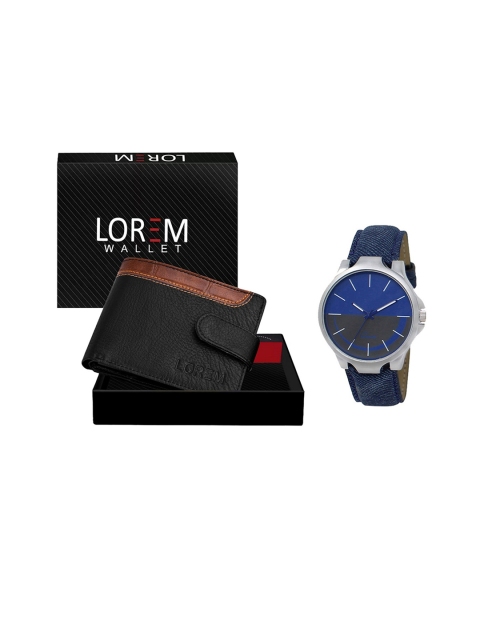 

FERRIZZO Men Blue & Black Solid Accessory Gift Set