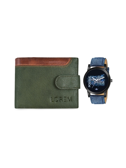 

FERRIZZO Men Green & Blue Accessory Gift Set, Multi