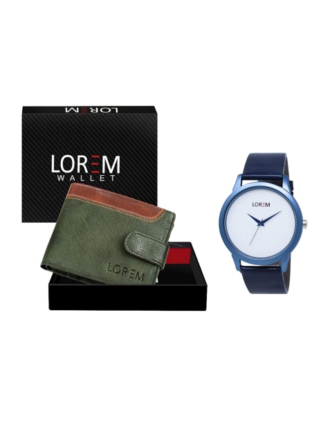 

FERRIZZO Men Brown & Blue Solid Accessory Gift Set