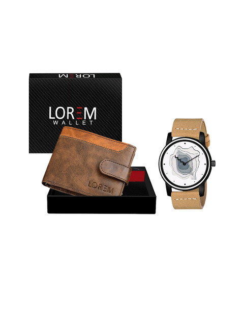 

FERRIZZO Men Brown Patterned Accessory Gift Set