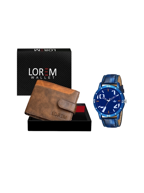 

FERRIZZO Men Blue & Brown Solid Accessory Gift Set
