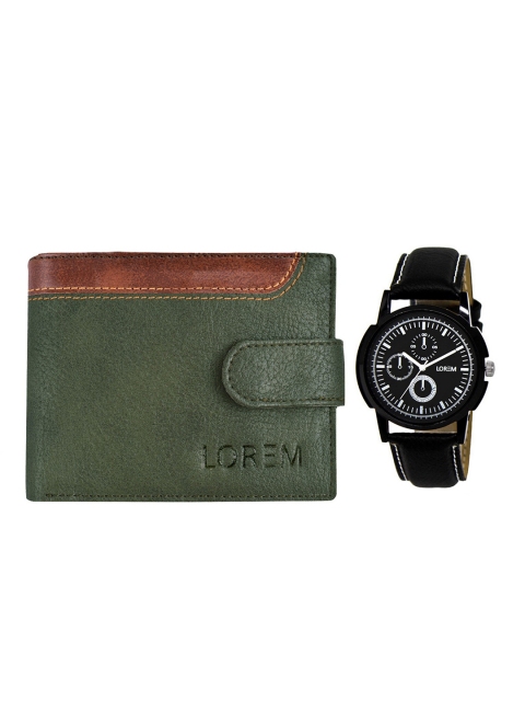 

FERRIZZO Men Black Watch and Wallet Combo Accessory Gift Set