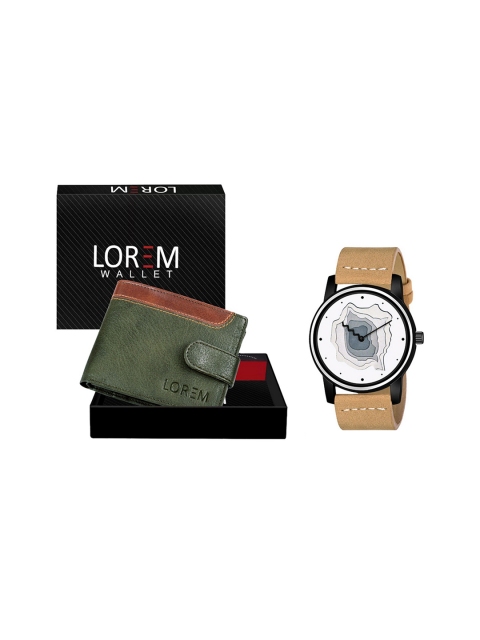 

FERRIZZO Men Green & White Printed Accessory Gift Set