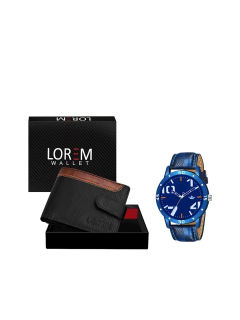 

FERRIZZO Men Blue & Black Solid Accessory Gift Set