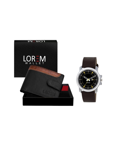 

FERRIZZO Men Black & Brown Solid Accessory Gift Set