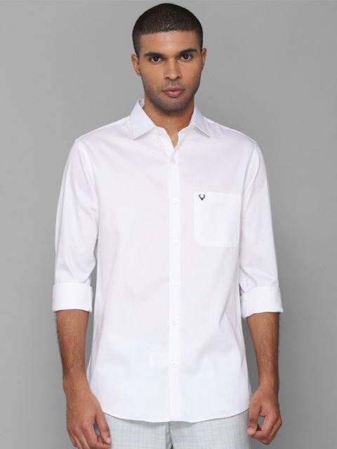 

Allen Solly Men White Solid Slim Fit Casual Shirt