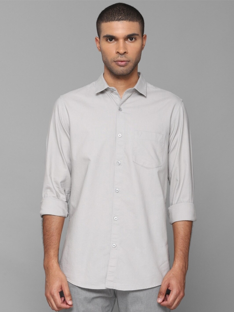 

Allen Solly Men Grey Slim Fit Cotton Casual Shirt