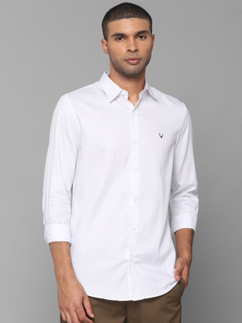 

Allen Solly Men White Slim Fit Cotton Casual Shirt