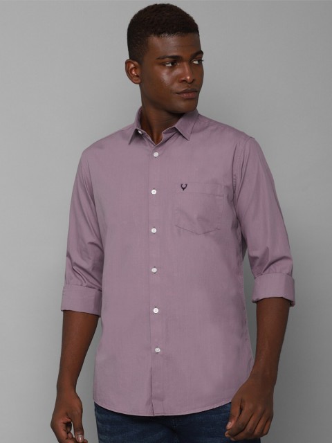 

Allen Solly Men Purple Solid Slim Fit Casual Shirt