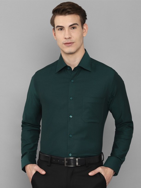 

Louis Philippe Men Green Formal Shirt