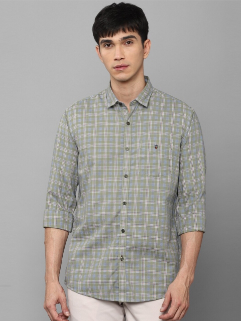 

Louis Philippe Sport Men Green Slim Fit Tartan Checks Checked Casual Shirt