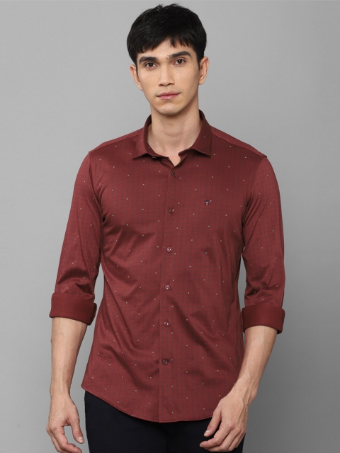 

Louis Philippe Sport Men Maroon Slim Fit Checked Casual Shirt
