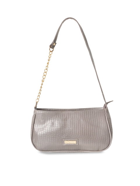 

OsaiZ Women Grey Textured Structured Shoulder Sling Bag