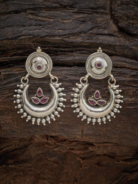 

Kushal's Fashion Jewellery Women Pink Crescent Shaped Jhumkas Earrings