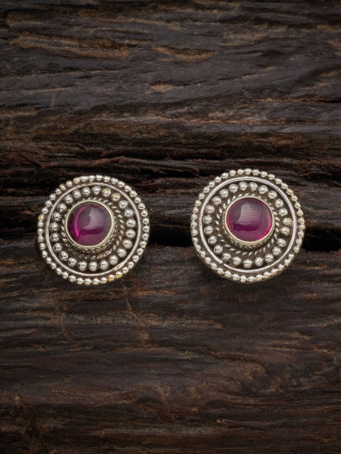 

Kushal's Fashion Jewellery Green Circular Studs Earrings