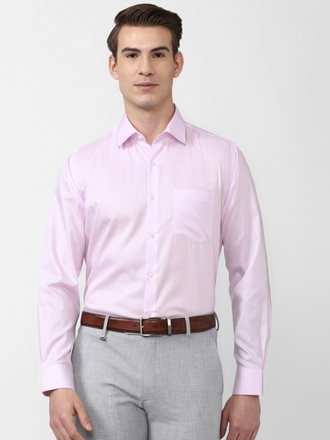 

Van Heusen Men Purple Solid Cotton Formal Shirt