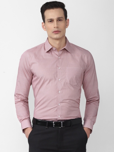 

Van Heusen Men Pink Slim Fit Cotton Casual Shirt