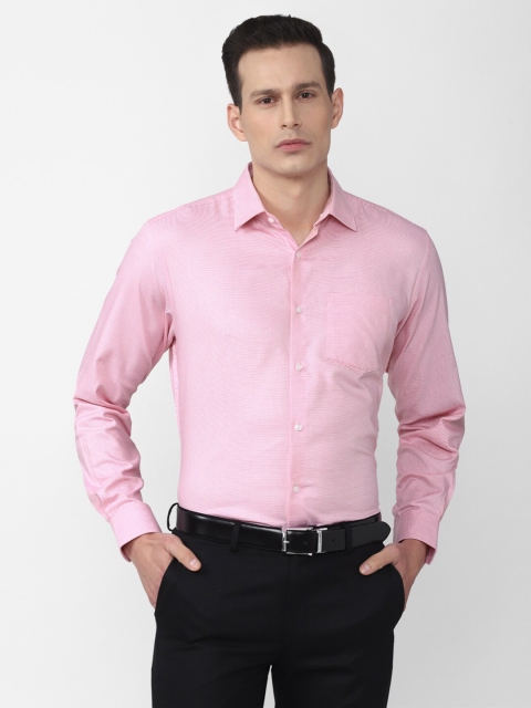 

Van Heusen Men Pink Solid Formal Shirt