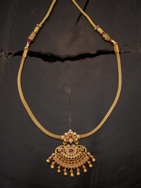 

Kushal's Fashion Jewellery Gold-Toned & White Silver Necklace