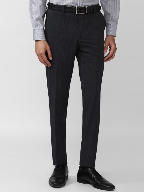 

Peter England Men Black Slim Fit Formal Trousers