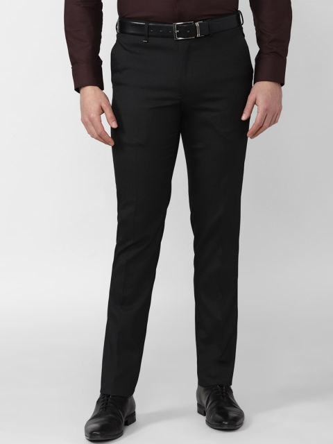 

Van Heusen Men Black Slim Fit Trousers