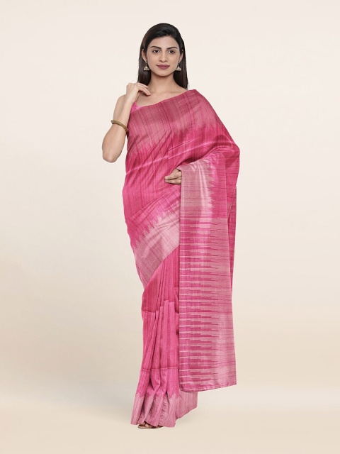 

Pothys Pink Art Silk Saree