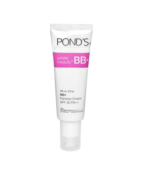

POND'S BB+ Cream Instant Spot Coverage + Natural Glow 01 Original 50 gm, White