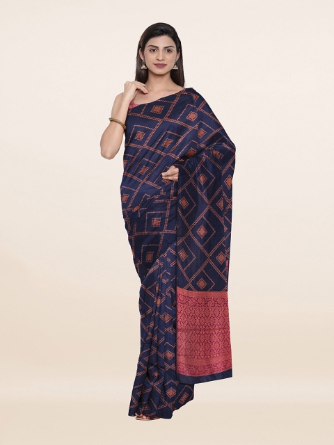 

Pothys Blue & Pink Woven Design Zari Art Silk Saree