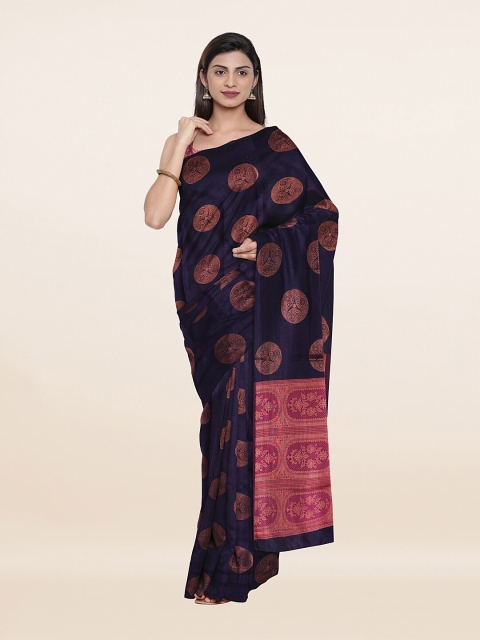 

Pothys Blue & Pink Woven Design Zari Art Silk Saree