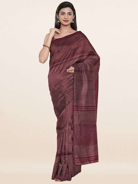 

Pothys Women Purple Woven Design Art Silk Saree