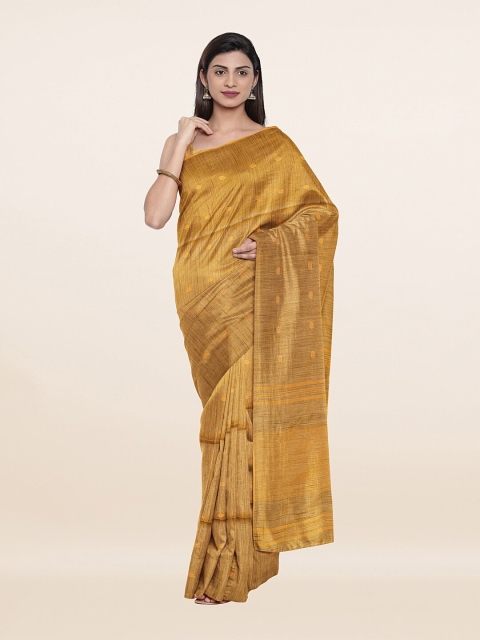 

Pothys Mustard Woven Design Art Silk Saree