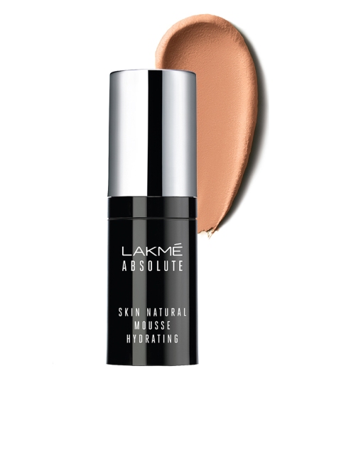 

Lakme Absolute Skin Natural Hydrating Mousse Ivory Cream Foundation 15 ML, Gold