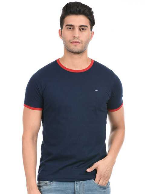 

Cloak & Decker by Monte Carlo Men Navy Blue T-shirt
