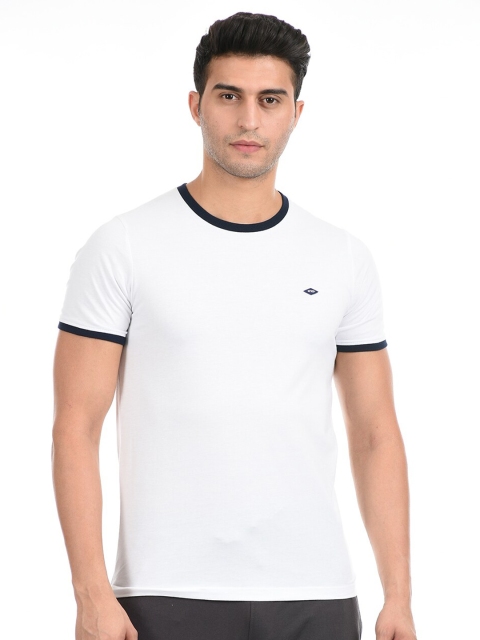 

Cloak & Decker by Monte Carlo Men Solid White T-shirt