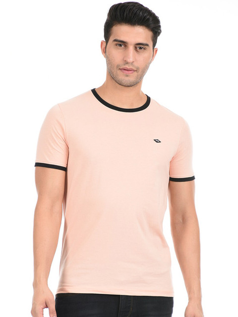 

Cloak & Decker by Monte Carlo Men Peach-Coloured T-shirt