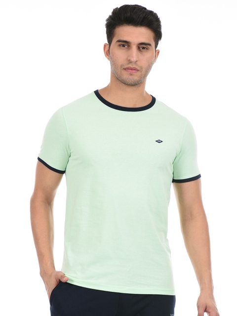 

Cloak & Decker by Monte Carlo Men Green Solid T-shirt