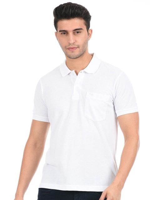 

Cloak & Decker by Monte Carlo Men White Polo Collar T-shirt