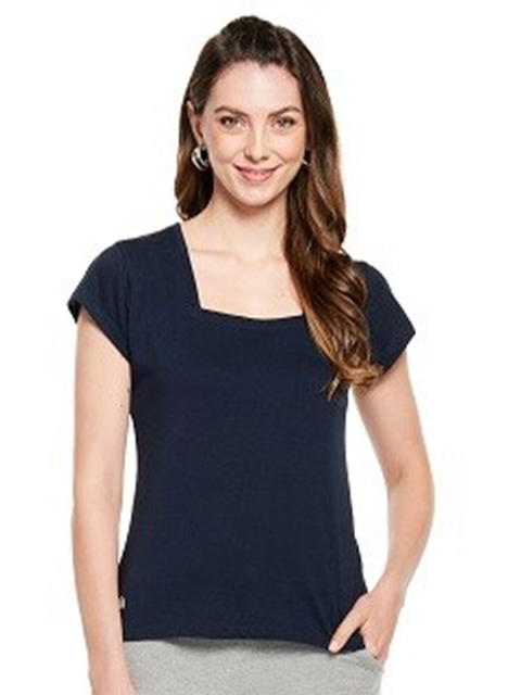 

UNMADE Navy Blue Solid Top