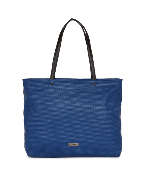 

Caprese Navy Solid Tote Bag, Navy blue