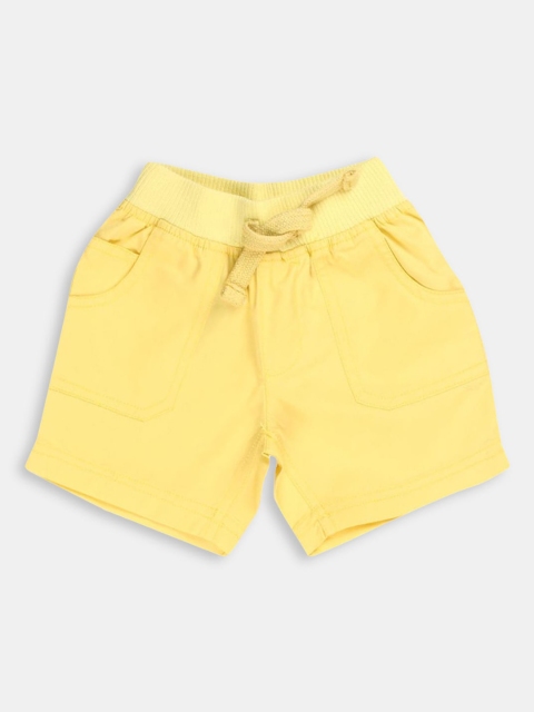 

Hopscotch Girls Yellow Solid Shorts
