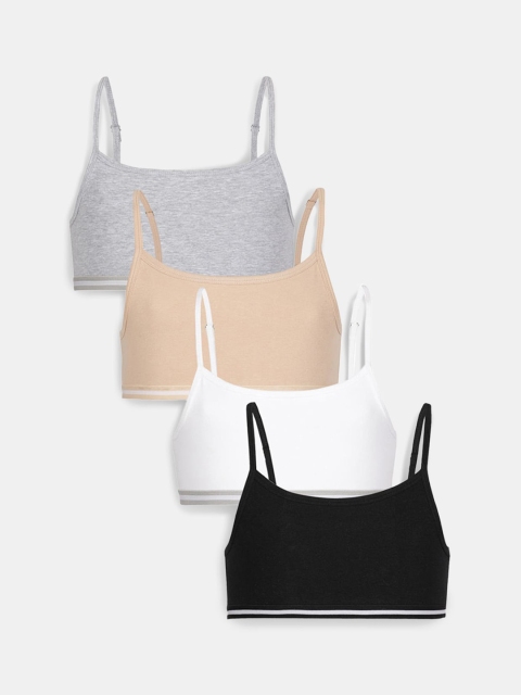

Hopscotch Girls Multi Bra, White