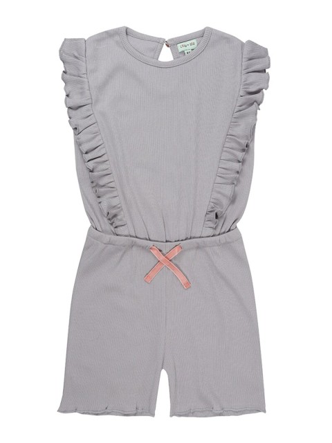 

Lilly and Sid Girls Grey with Ruffles Jumpsuit