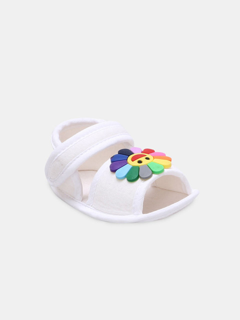 

Hopscotch Girls White & Yellow Fabric Comfort Sandals