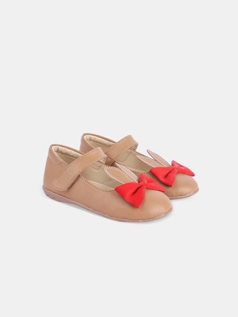 

Hopscotch Girls Beige Ballerinas with Bows Flats