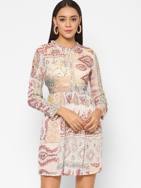 

VALBONE Multicoloured Ethnic Motifs Dress, Multi