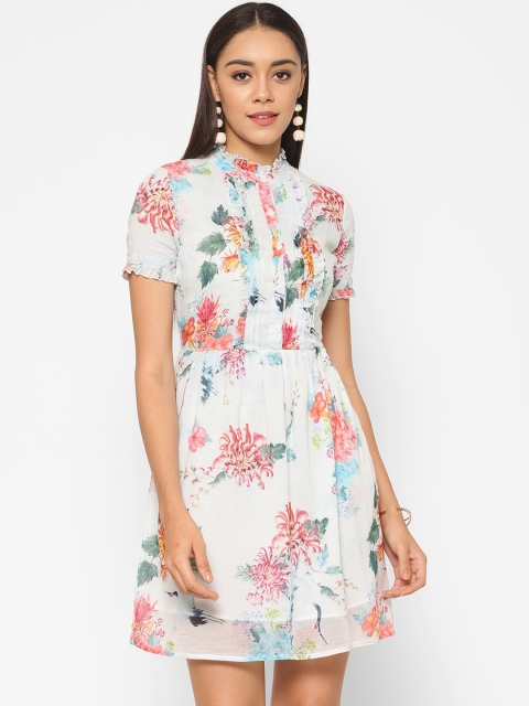

VALBONE Blue & Red Floral Dress