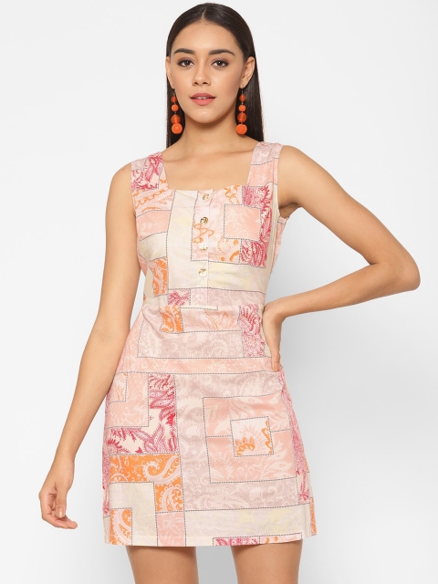 

VALBONE Pink A-Line Mini Dress