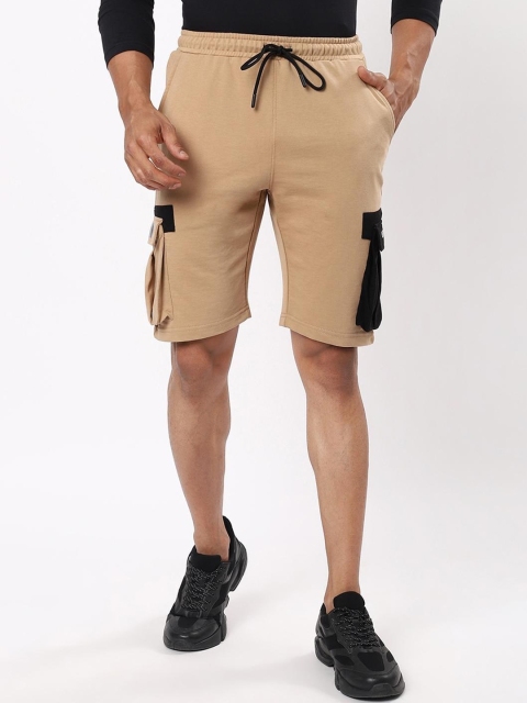 

Bewakoof Men Brown Cargo Shorts